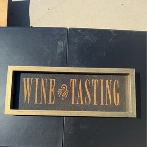 Wine Tasting Wall Art with Gold Accents